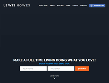 Tablet Screenshot of lewishowes.com